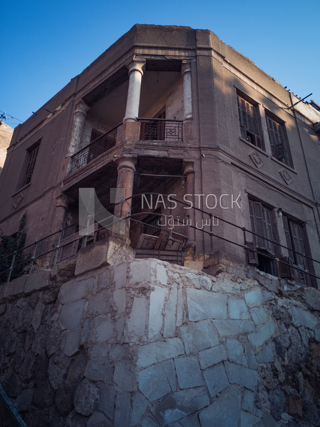 Traditional old buildings in Al-Azhar Street