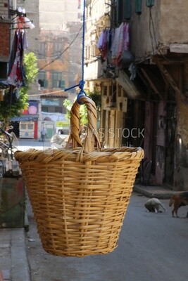 Someone dropping a bucket from the balcony, Random shots, street