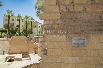 View of the Roman tower building, Tourism in Egypt, famous landmarks in Egypt