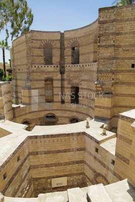 View of the Roman tower building, Tourism in Egypt, famous landmarks in Egypt