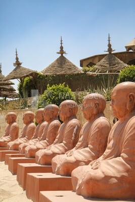 Statue in a Japanese garden in Egypt, nature