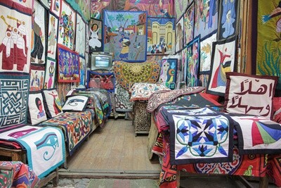 View of a handmade store in the street, Street, Handmade
