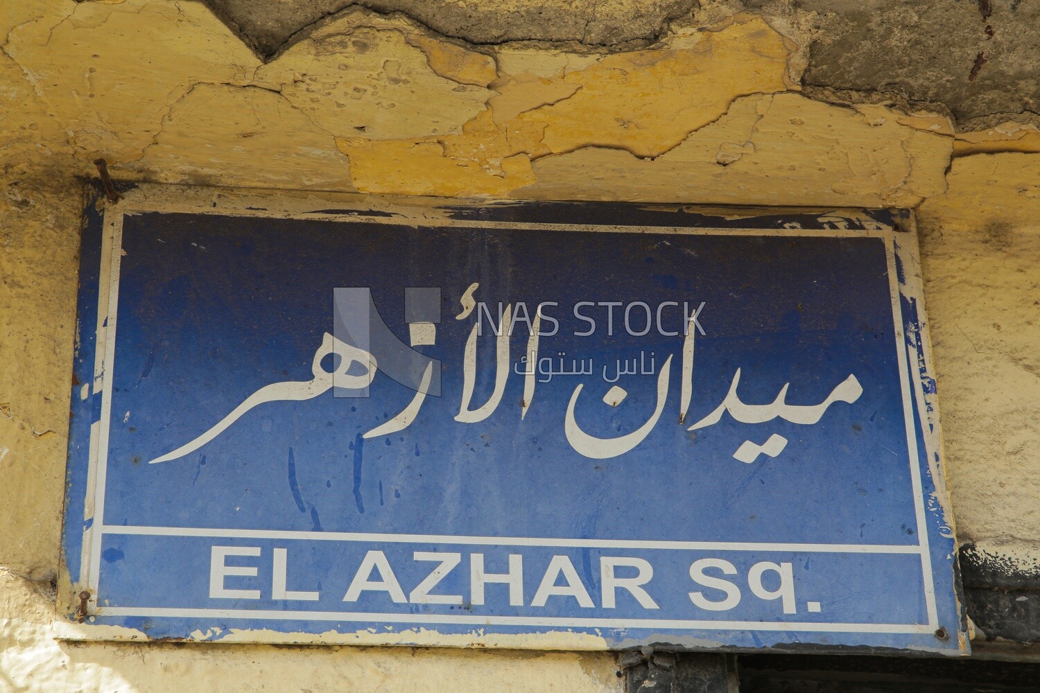 View of street names on street signs on the wall, street