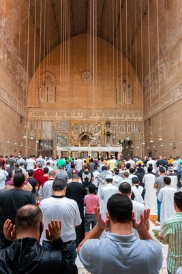 People praying in the mosque