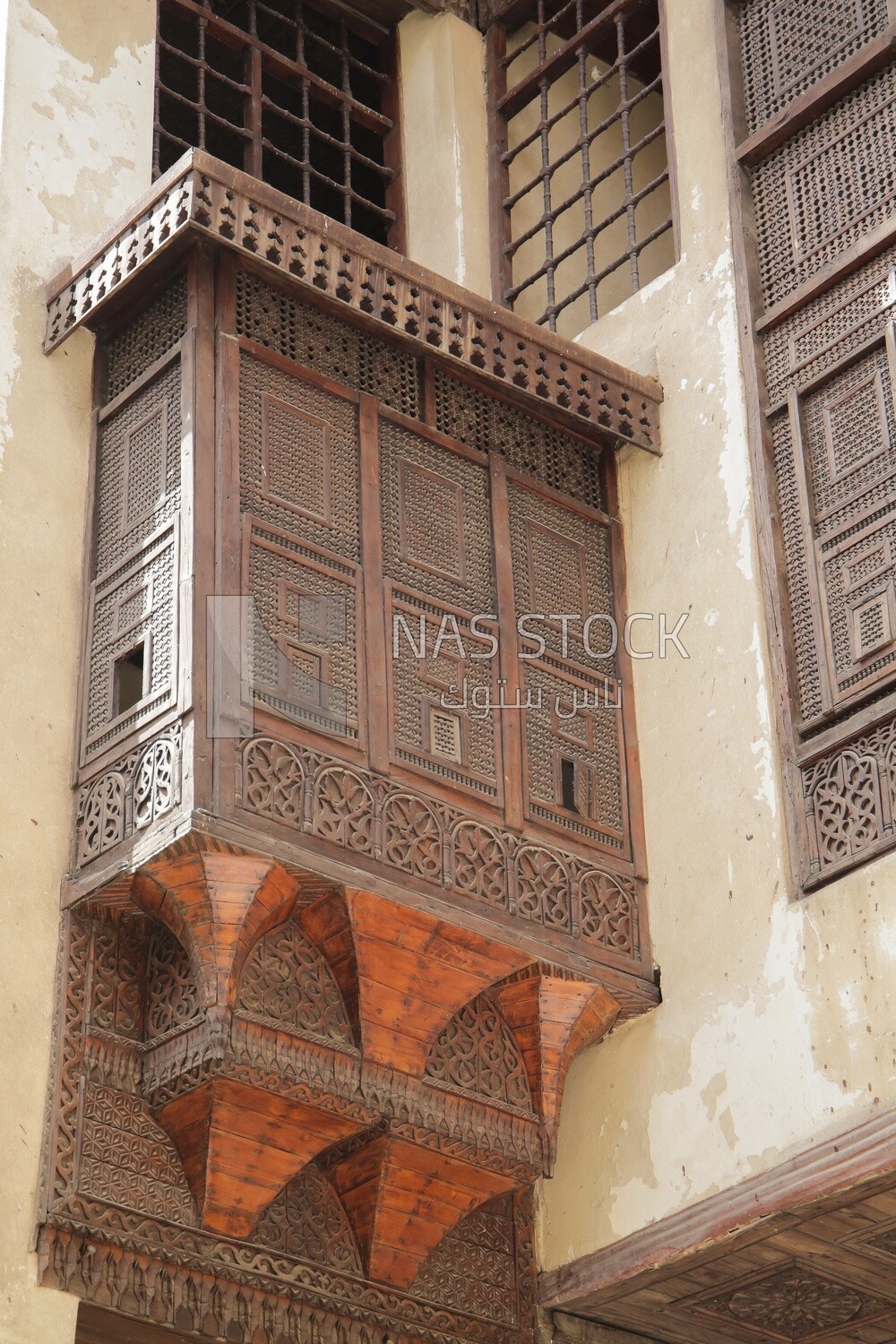 One of the mashrabiya windows at El Sehemy house, History, Tourism in Egypt