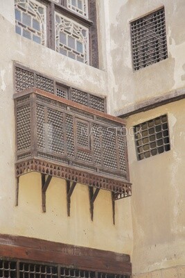 One of the mashrabiya windows at El Sehemy house, History, Tourism in Egypt
