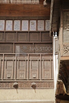 One of the mashrabiya windows at El Sehemy house, History, Tourism in Egypt