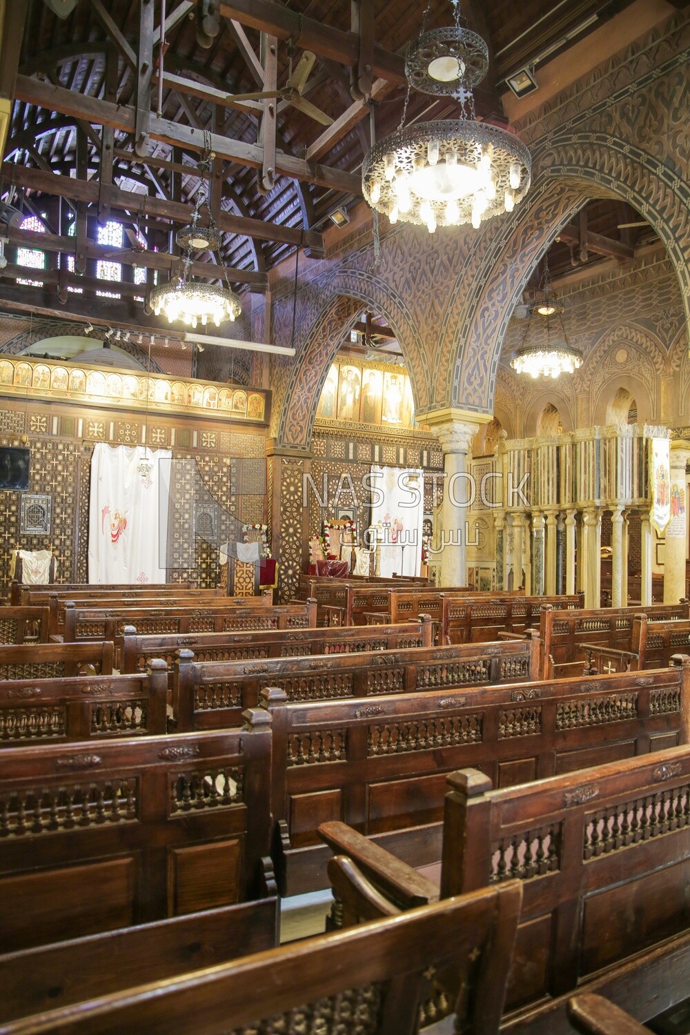 View from inside the hanging church, History, Tourism in Egypt