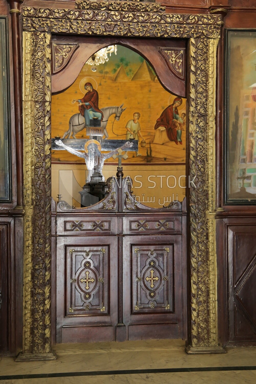 View from inside the small church beside the tombs, History, Tourism in Egypt