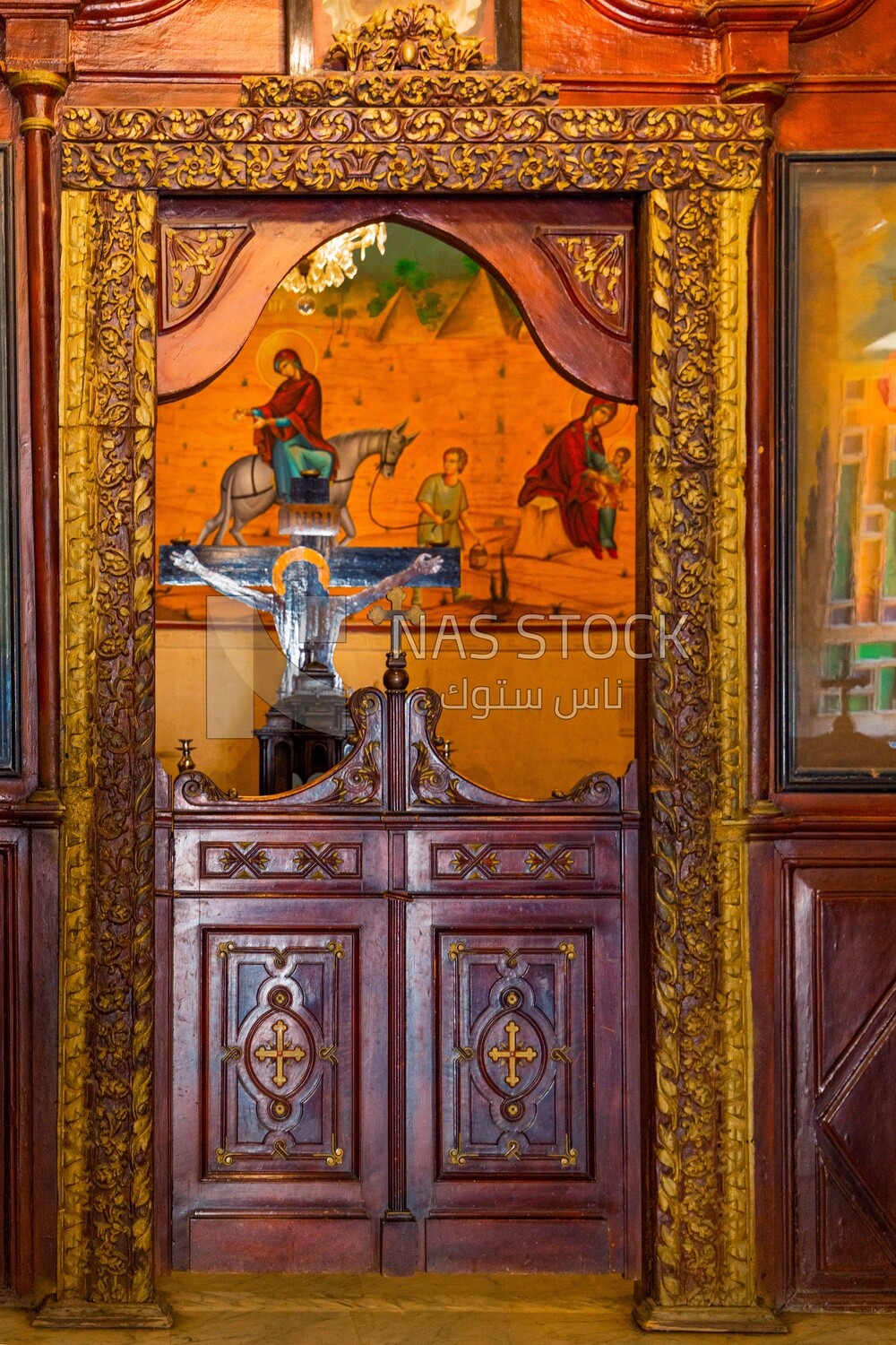 View from inside the small church beside the tombs, History, Tourism in Egypt