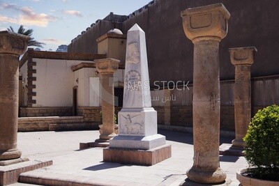 View of the street in the Coptic Cairo district showing the Christian cemeteries, History