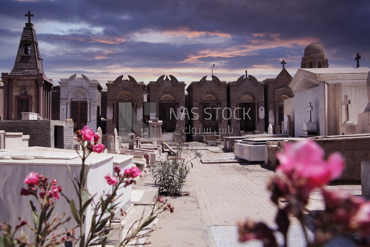 View of the Christian cemeteries in the coptic cairo district, History