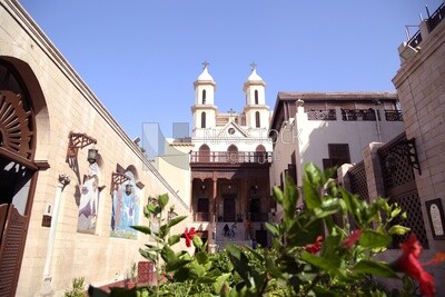 Entrance to the Hanging Church in Cairo, Egypt