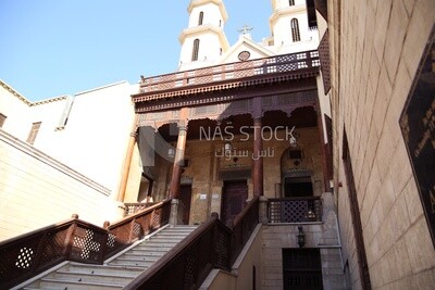 Entrance to the Hanging Church in Cairo, Egypt