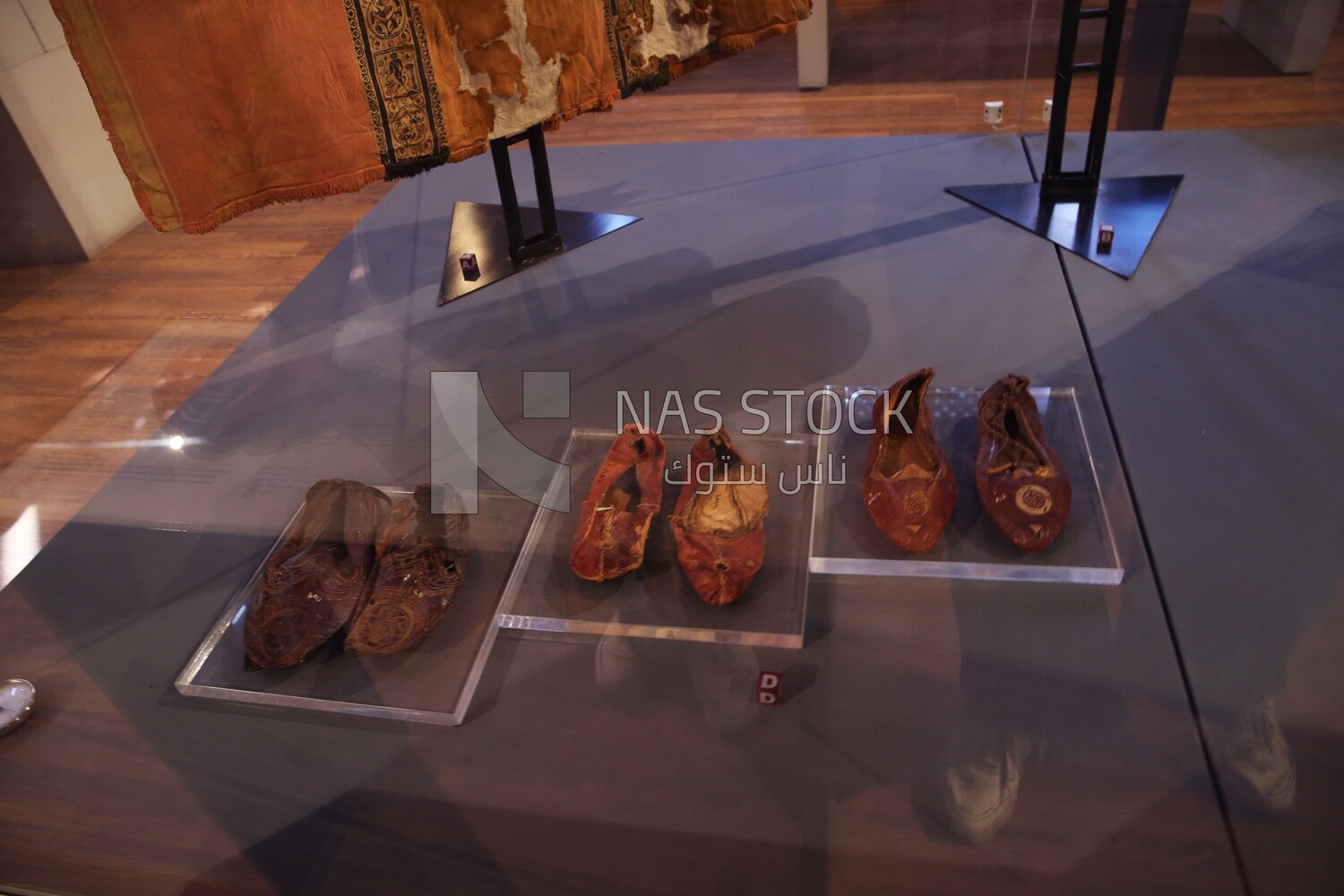 Shoes displayed in the Coptic Museum, Egypt