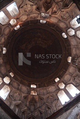 Dome of the Ahmed Ibn Tulun Mosque from the inside, Egypt