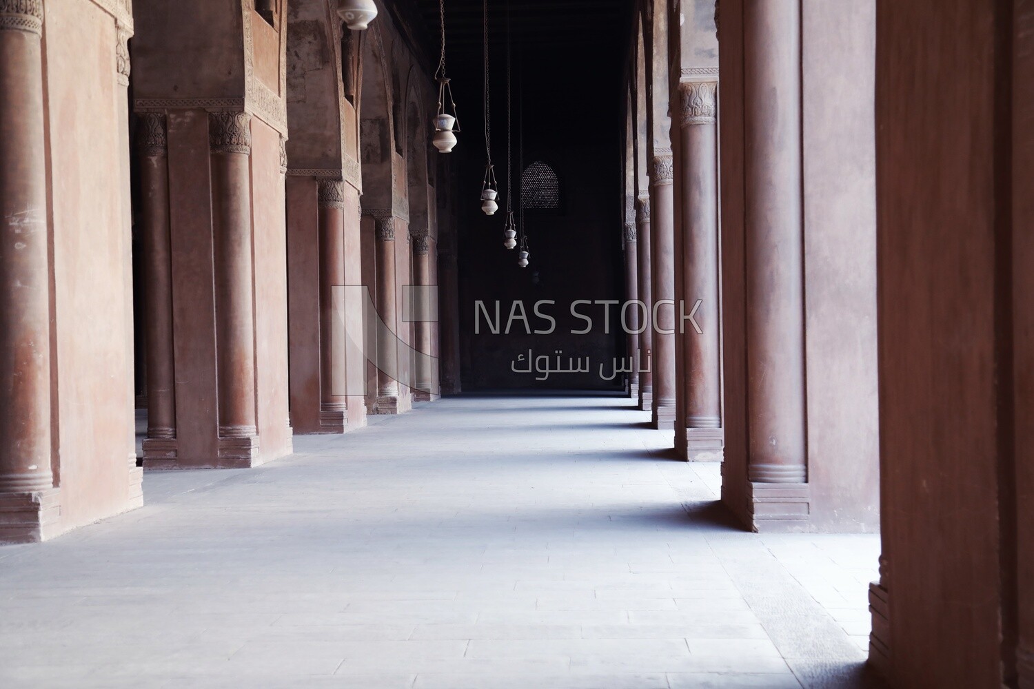 Arcade in Mosque of Ibn Tulun, Cairo, Egypt