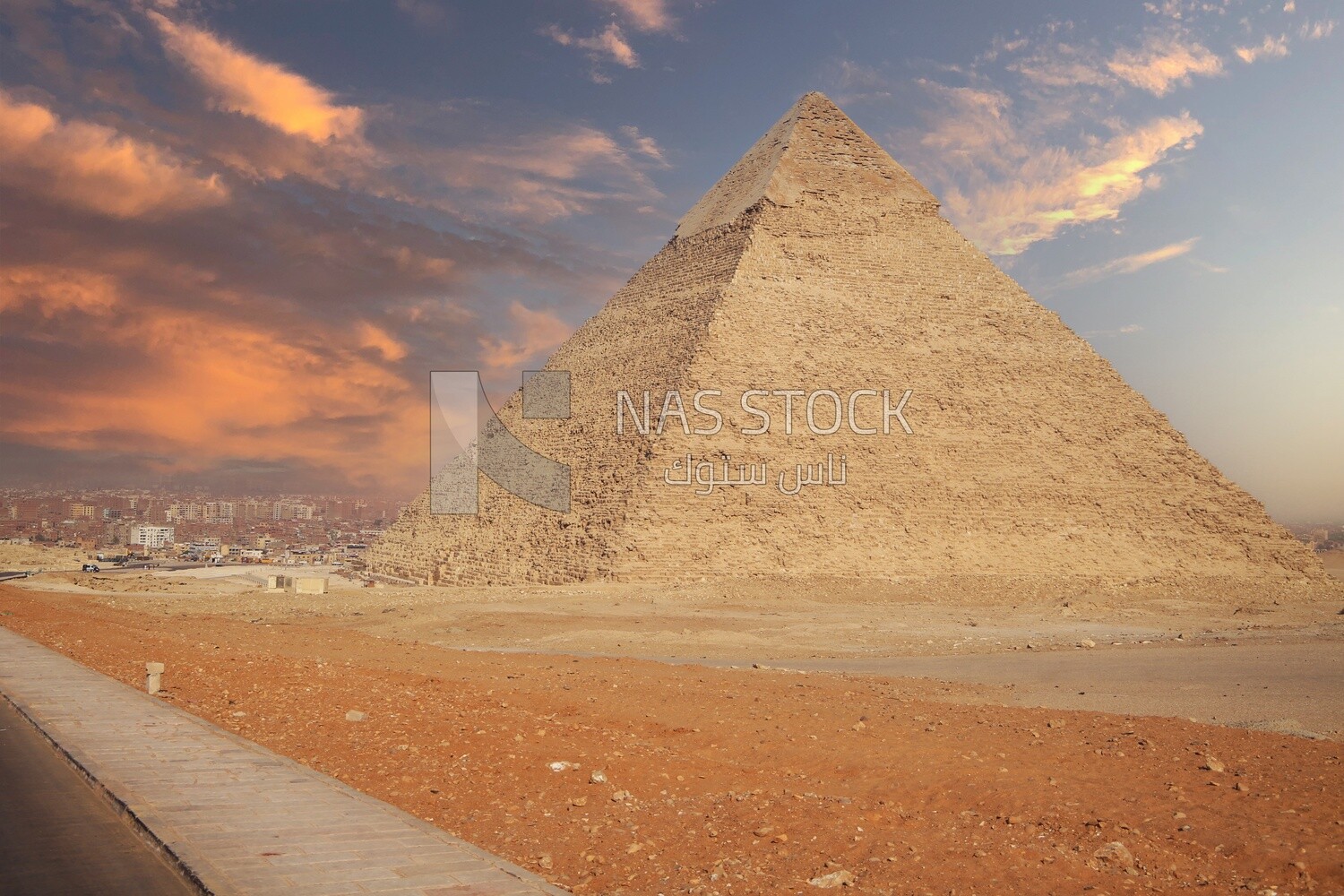 One of the three pyramids of Giza.Egypt