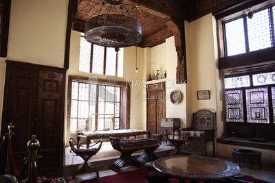 Exhibits and collectibles displayed at the Gayer Anderson Museum ,Cairo, Egypt