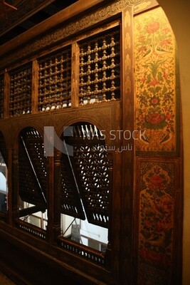 Mashrabiya in the Gayer Anderson Museum,Cairo, Egypt.