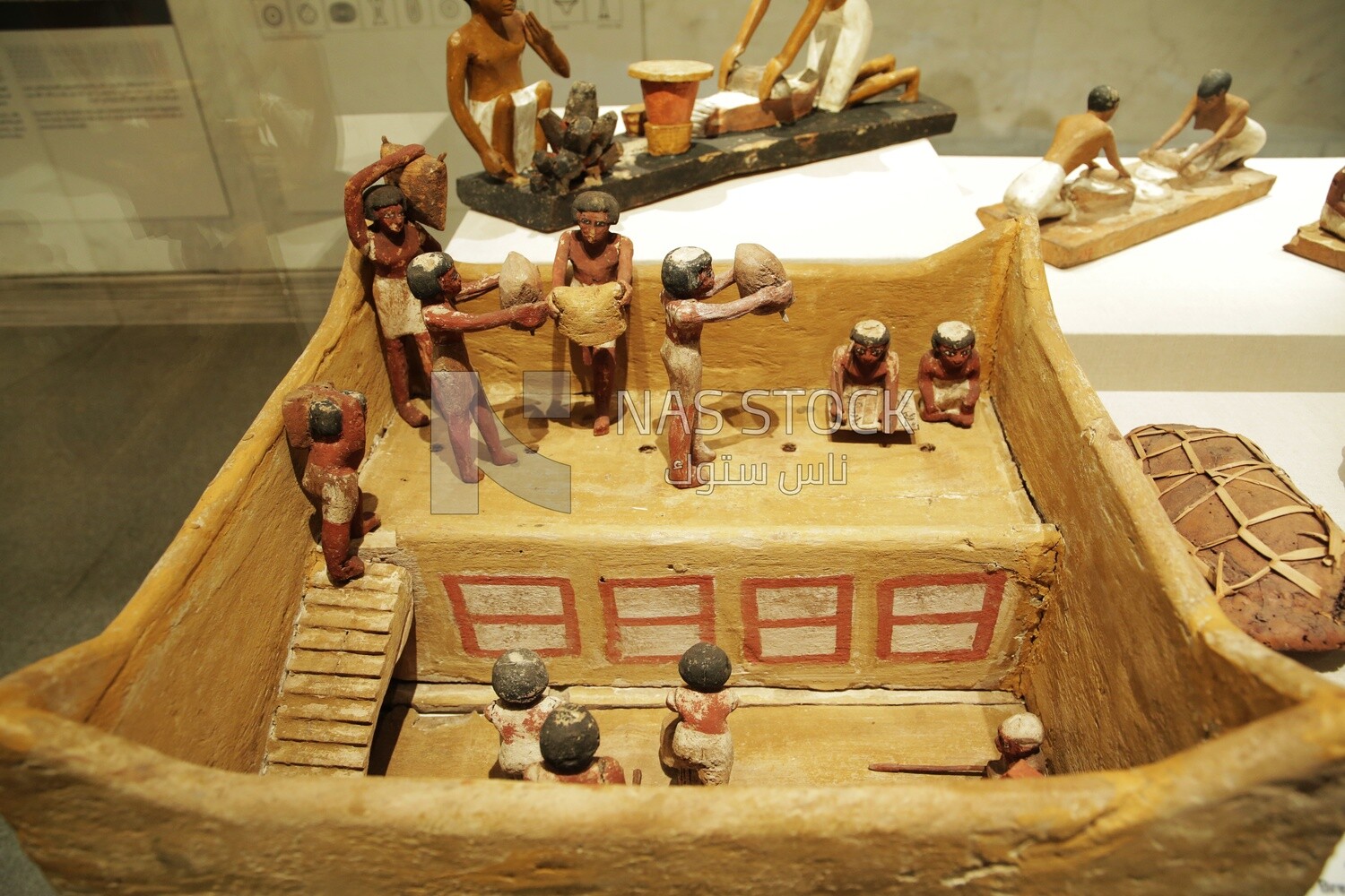 Architectural maquette about the life of the Pharaohs ,National Museum of Civilization , Egypt