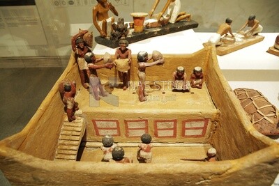 Architectural maquette about the life of the Pharaohs ,National Museum of Civilization , Egypt