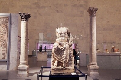 Marble statue of the God Nilus , National Museum of Civilization in Cairo, Egypt.
