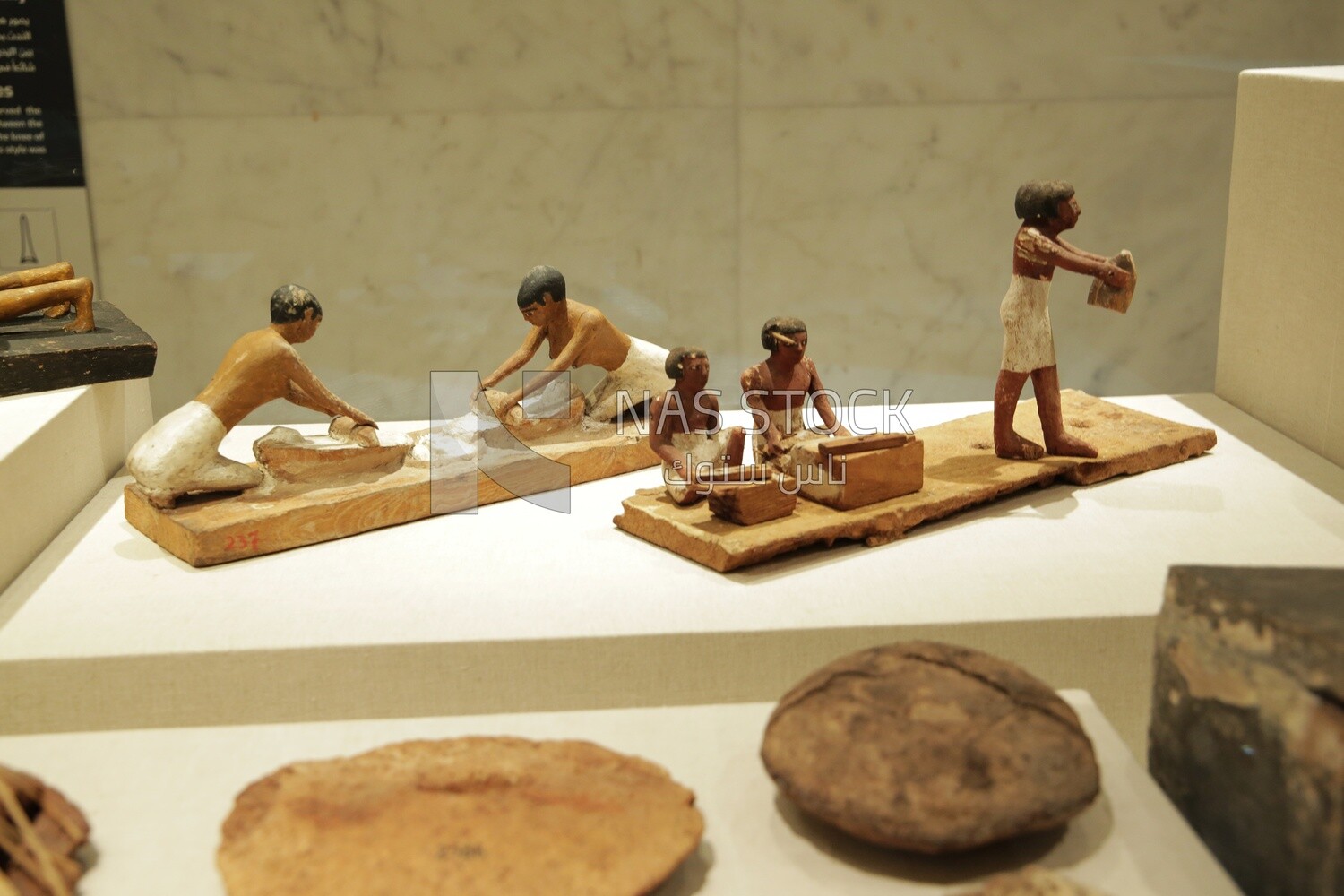 Miniature models of daily life during the era of the Pharaohs. the National Museum of Civilization, Cairo, Egypt.