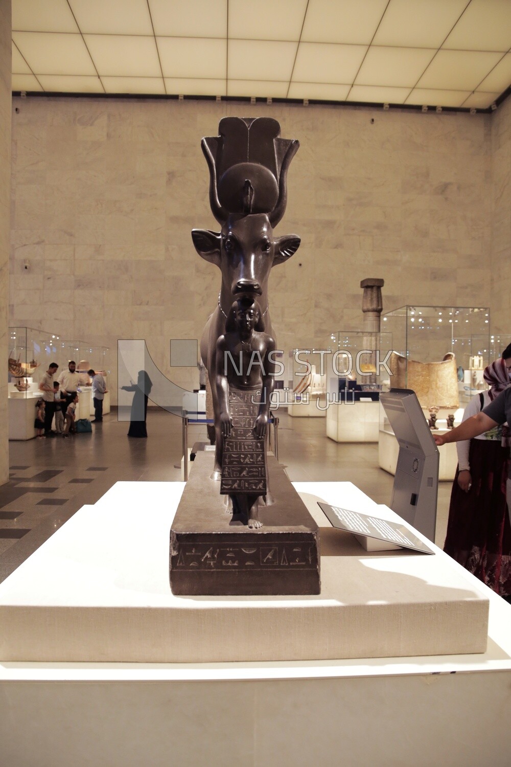 Goddess Hathor and the supervisor of the “Psamtik” . The National Museum of Civilization, Cairo, Egypt.