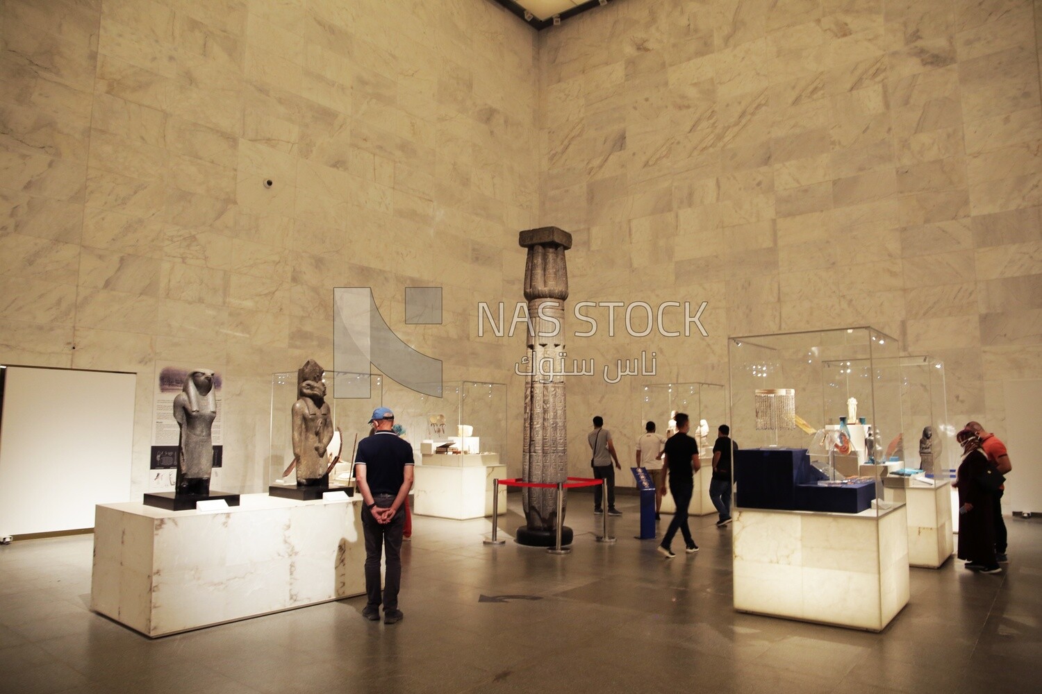 National Museum of Egyptian Civilization from the inside, Cairo, Egypt,