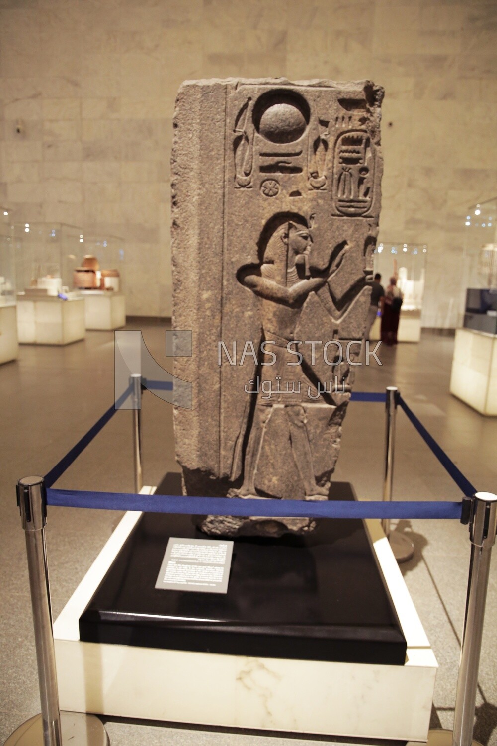 Statue of Maat, daughter of the sun god Aten. the National Museum of Civilization in Cairo, Egypt.