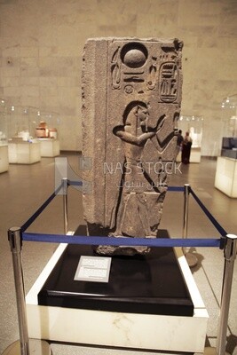 Statue of Maat, daughter of the sun god Aten. the National Museum of Civilization in Cairo, Egypt.