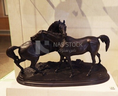Statue of Horses  in the Royal Chariot Museum, Cairo, Egypt