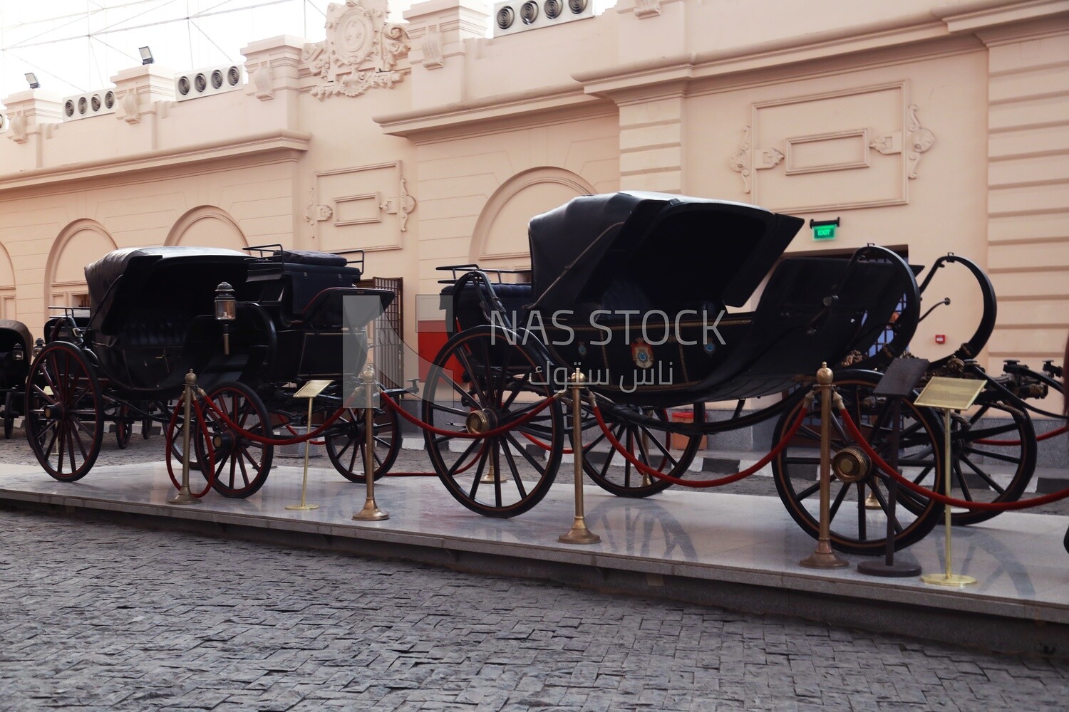 Lando&#39;s entourage vehicle is on display in the main square of the Royal Chariot Museum, Cairo, Egypt