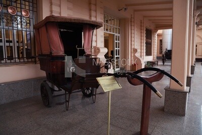 Royal carriage displayed in the Royal Chariot Museum, Cairo, Egypt.T