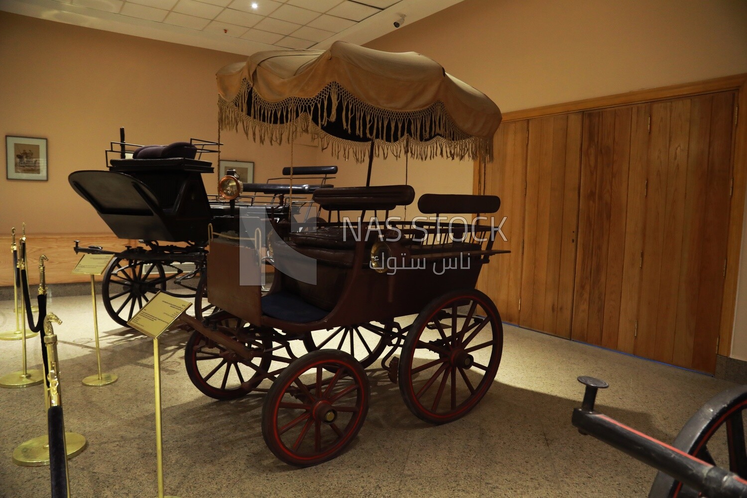 Private carriage of Abbas Helmy II in the Royal Chariot Museum, Cairo, Egypt
