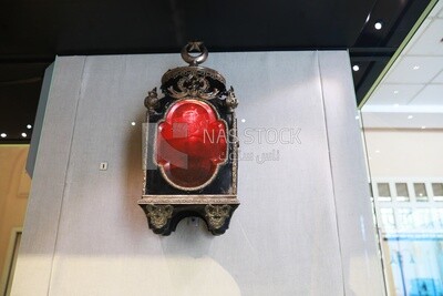 Royal oil lamp hanging in the Royal Chariot Museum, Cairo, Egypt