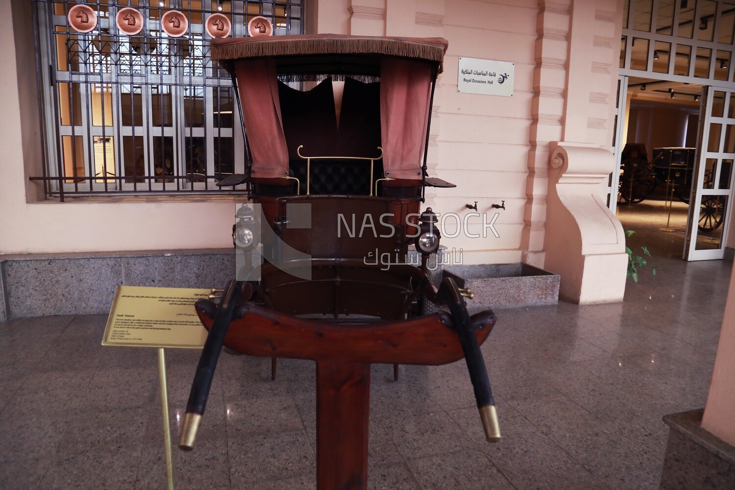 Carriages on display at the Royal Chariot Museum, Cairo, Egypt.