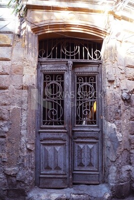Old wooden door