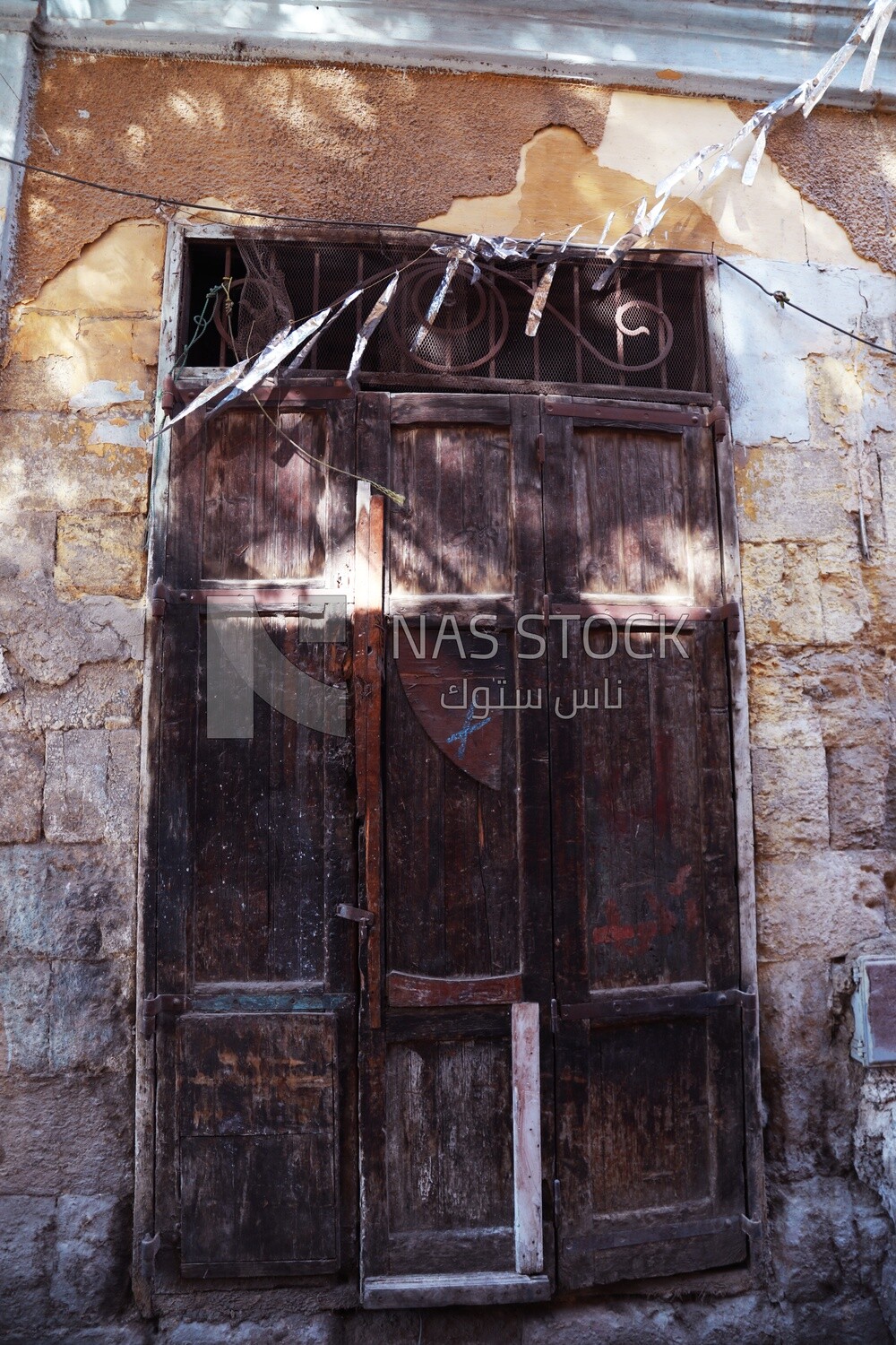 Old wooden door