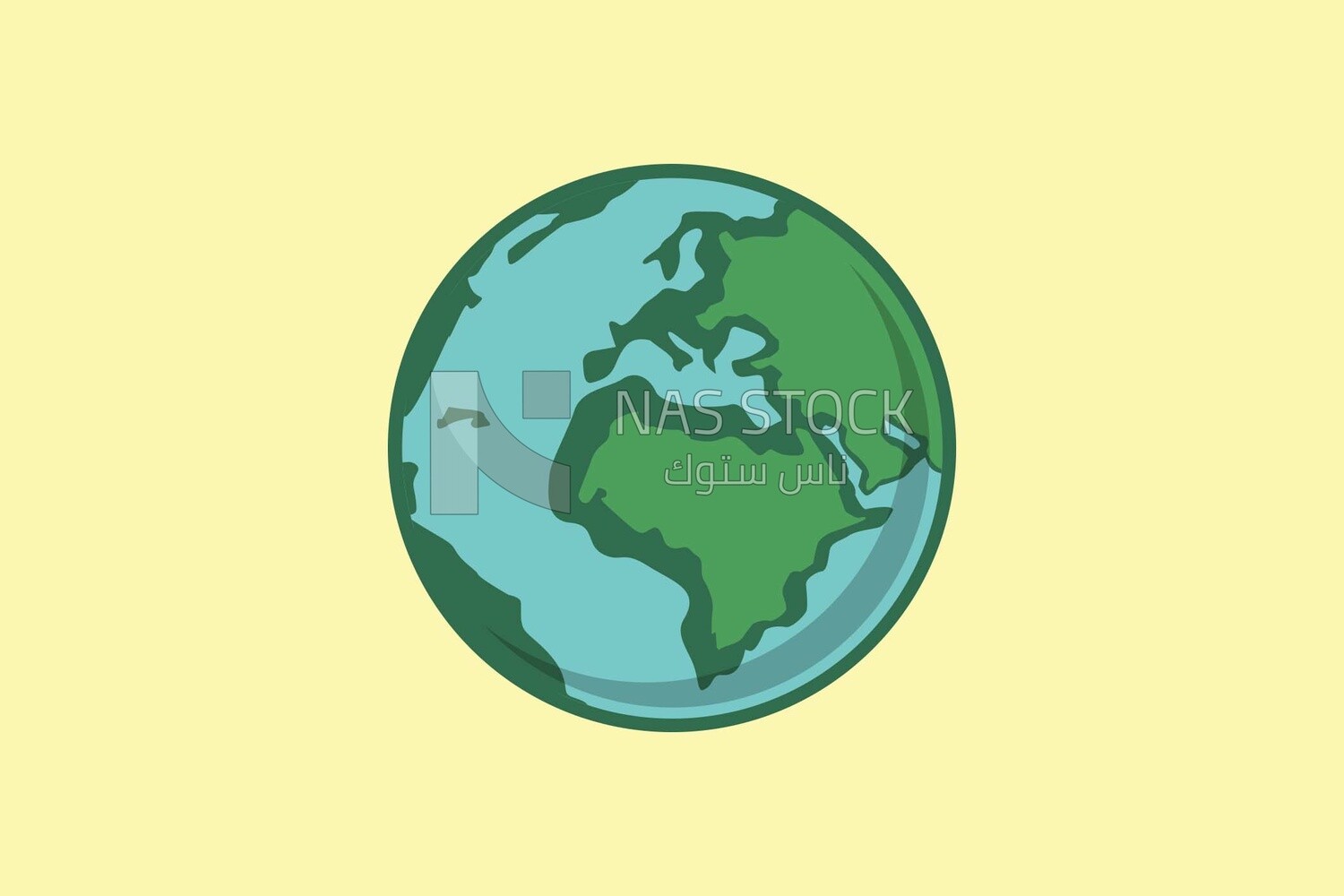 The globe, icons and templates, vector illustrator