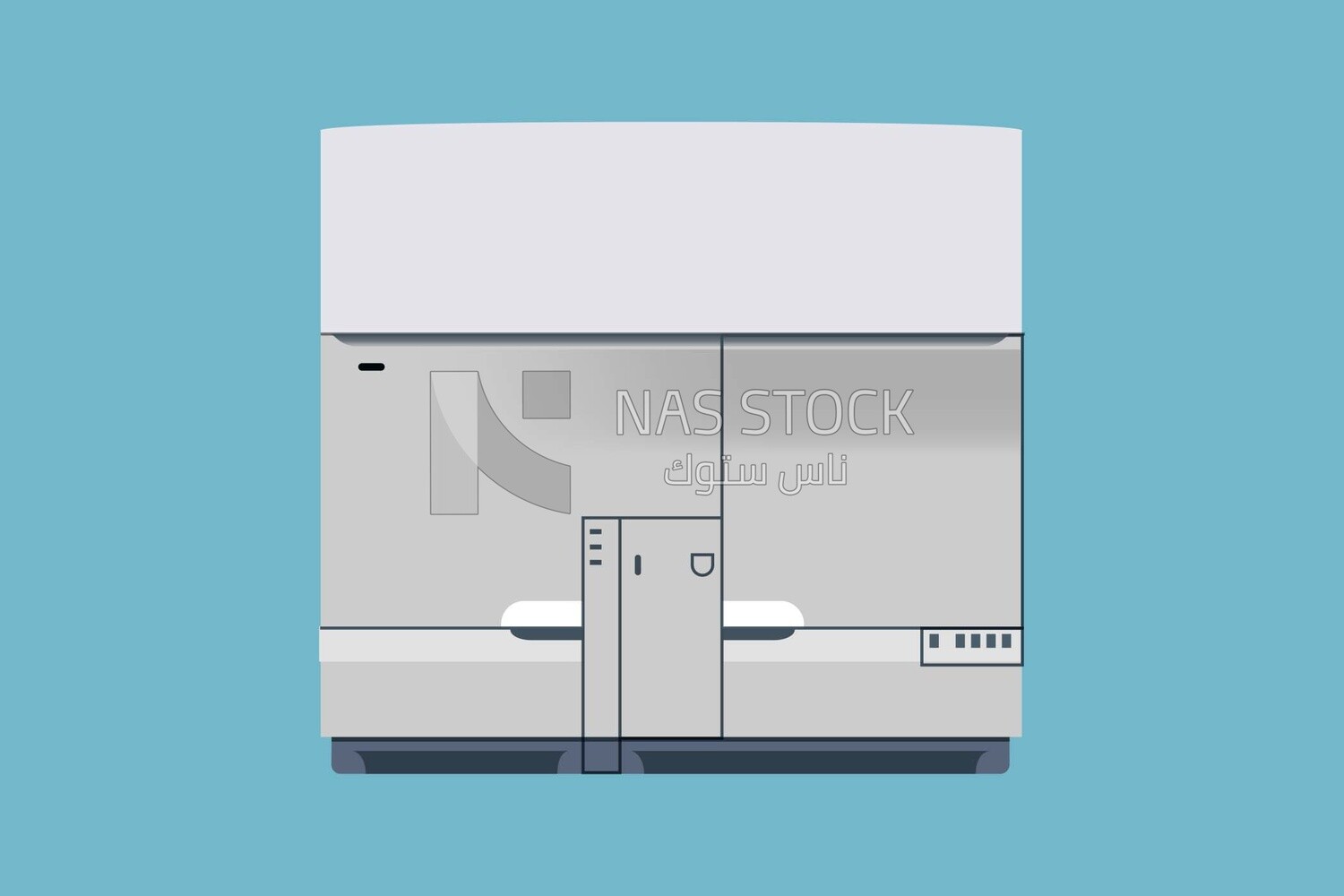 Hematology analyzer icon, icons and templates, vector illustrator