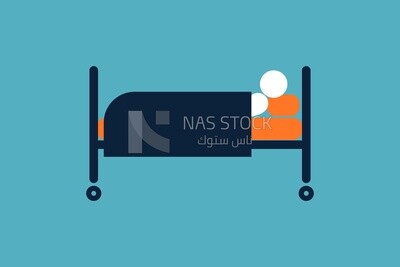 View of a Hospital bed icon, icons and templates, vector illustrator