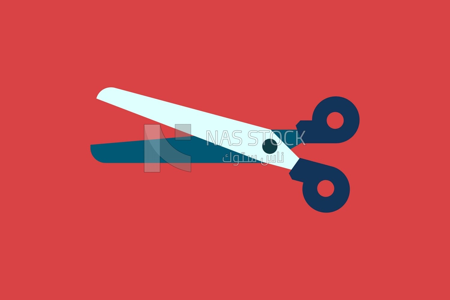 Scissors, icons and templates, vector illustrator