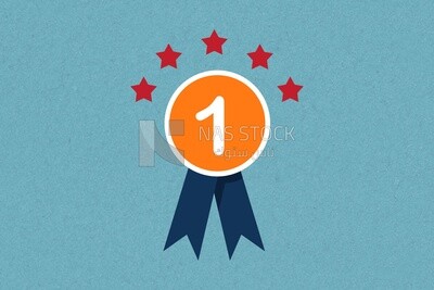 View of a prize icon, icons and templates, vector illustrator
