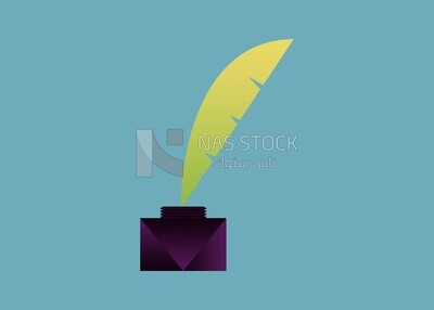 Feather ink icon, icons and templates, vector illustrator
