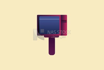 Television screen, icons and templates, vector illustrator