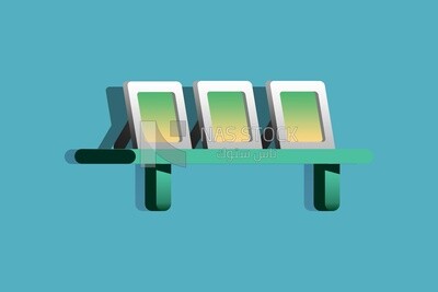 Shelf with photo frames on it, icons and templates, vector illustrator