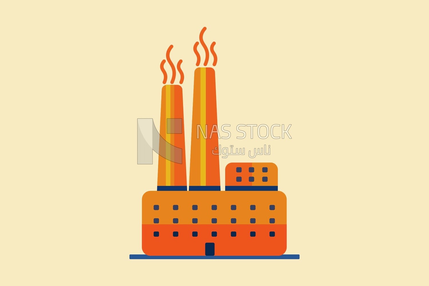 Factory, icons and templates, vector illustrator