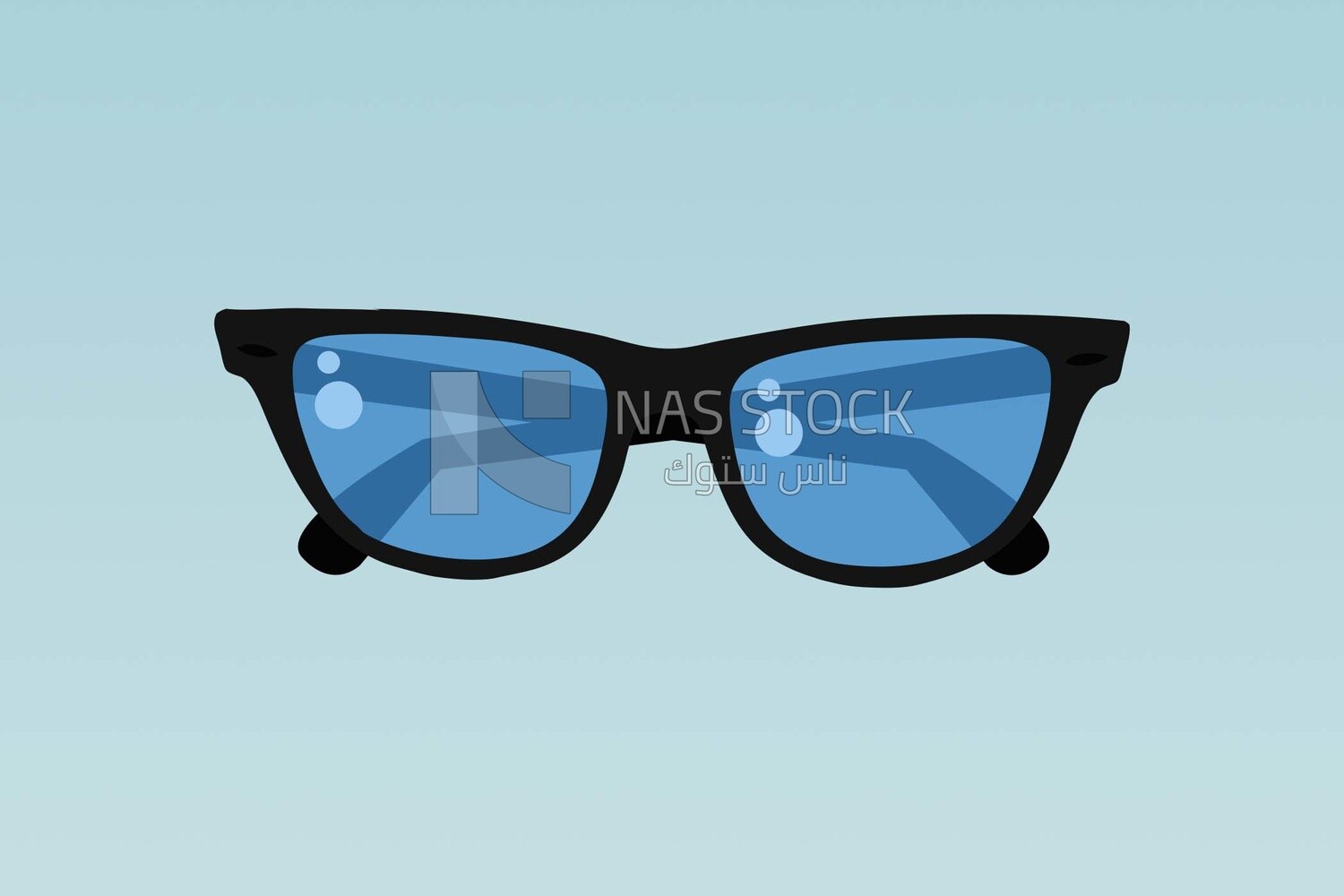 Glasses, icons and templates, vector illustrator